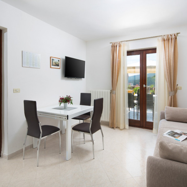 Living room, Apartman Rosemary, Dalia Rabac - Villa and apartments, elegant and modern holiday properties near the sea in Istria Rabac