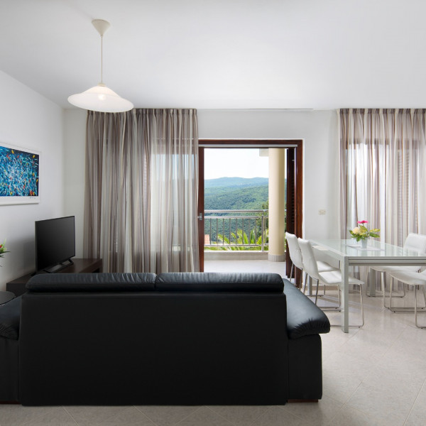 Das Wohnzimmer, Apartman Olive, Dalia Rabac - Villa und Apartments, elegante und moderne Urlaubsunterkünfte in der Nähe des Meeres in Istrien Rabac